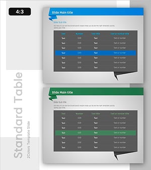 종이접기 콘셉트 테이블 – 재무 성과 시각화