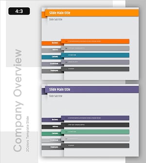 무료 기업 정보 텍스트 박스 슬라이드