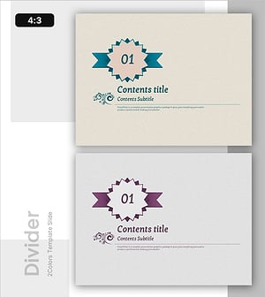 클래식 템플릿 간지 – 시각적으로 매력적인 섹션 표지