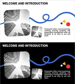 라인드로잉 테마 환영 및 소개 - 창의력 있는 비즈니스를 위한 서막