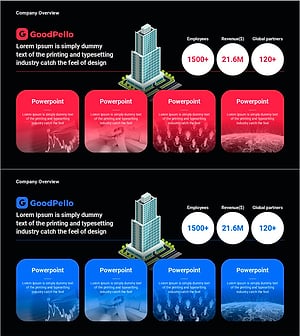 물류산업 회사 개요 슬라이드 – 성공적인 비즈니스 통찰력