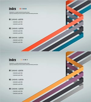 Idea Derived Presentation Template – Table of Contents Design
