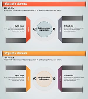 아이디어 도출을 위한 다이어그램 템플릿 - 전략적 흐름