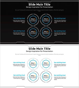 Geometry Wide PPT Diagram - Visualizing Service Composition in Technology Sector