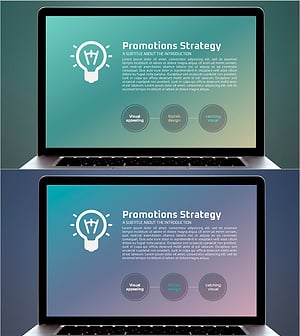 아이디어 프레젠테이션 템플릿 – 시각적인 매력을 담은 와이드 형식