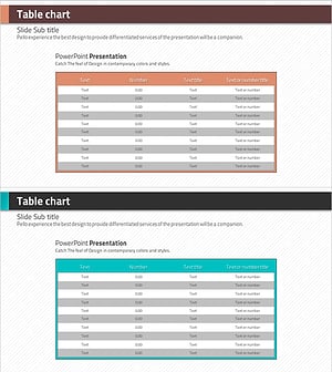 마름모 템플릿 테이블 차트 – 재무 계획 및 성과를 위한 최적화