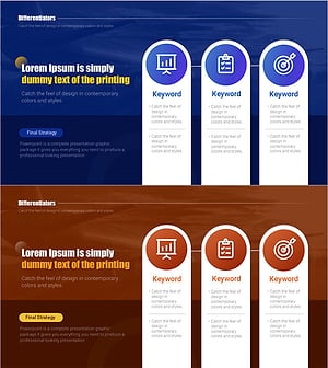 경쟁력 포인트를 시각적으로 강조하는 다이어그램 슬라이드 - 프리미엄 디자인