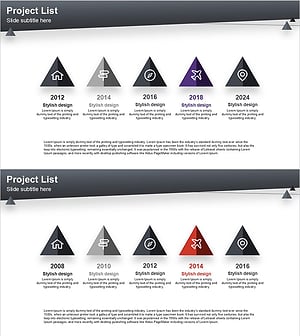 Layout Design Presentation Template Project List