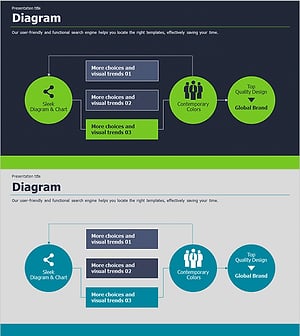 어플리케이션 파워포인트 와이드 템플릿 – 플로우 차트 제공