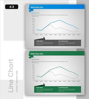 종이접기 꺾은선 그래프 슬라이드 - 사업 성과를 시각화
