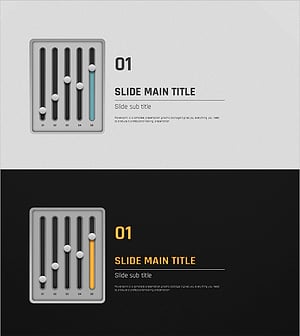 볼륨 템플릿 간지 – 효과적인 정보 구분 슬라이드