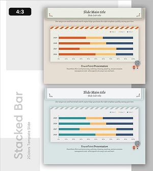 테마파크 시장 동향 가로막대 그래프 슬라이드
