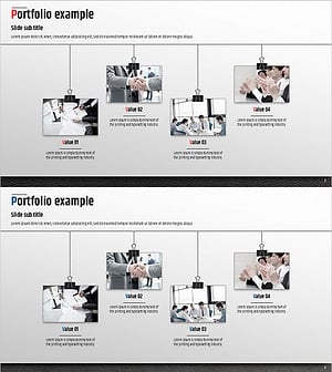 프리미엄 관리 템플릿 포트폴리오 예시