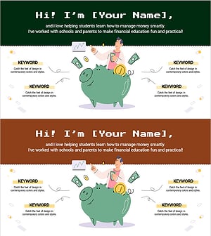 금융 교육 전문가 소개 – 실용성을 강조한 프레젠테이션