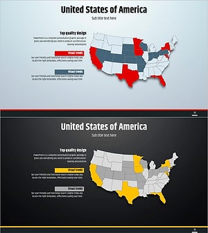 심플 원형 템플릿 지도 – 회사 소개 및 마케팅 전략