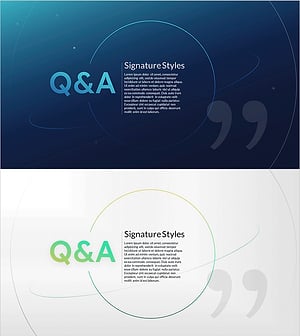 Q&A 슬라이드 디자인 – 전문성과 신뢰