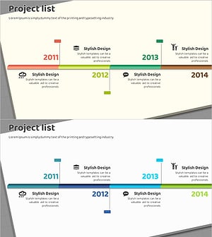 Box Wide PPT Template for Visualizing History