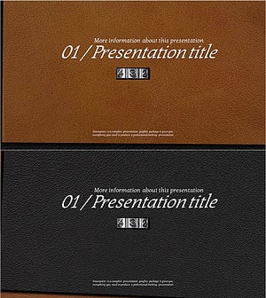 Leather Material Presentation Template – Premium Section Dividing Slide