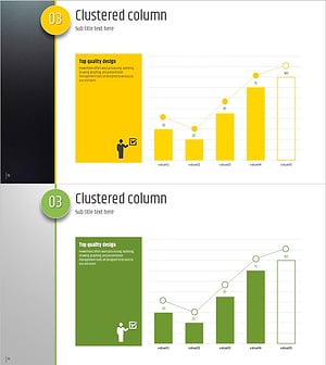 다섯가지 컬러 와이드 템플릿_혼합형 그래프