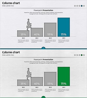 사업 추진 전략 슬라이드 템플릿 – 효과적인 정보 전달과 시각적 구성