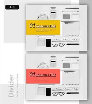 Chic Slide with Pen Background – Content Slide Template
