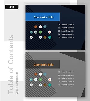 도시 템플릿 목차 – 전문적이고 현대적인 레이아웃
