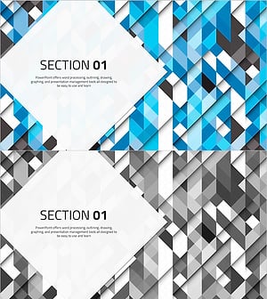 추상패턴 간지 슬라이드 – 세련된 디자인으로 섹션 구분