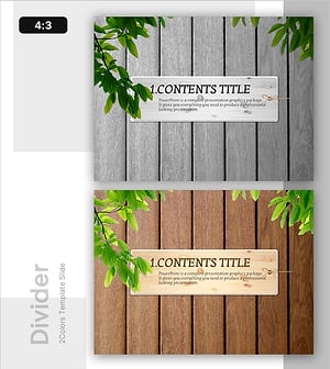 Presentation PPT Section Cover with Natural Emotion