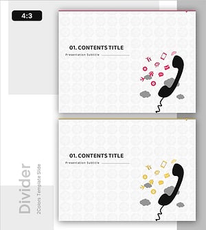 Mobile Phone App Introduction Template Divider