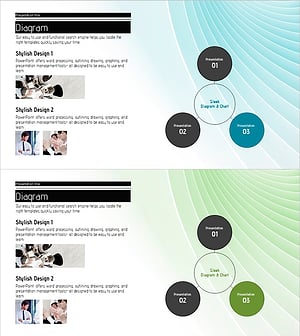 핵심 키워드 및 사진을 활용한 다이어그램 슬라이드