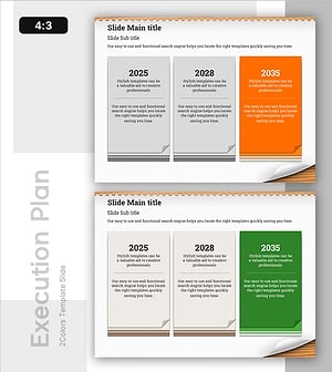 실행 일정 계획을 위한 클러스터 다이어그램 슬라이드