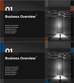 Modern Grid Business Report Template Section Cover