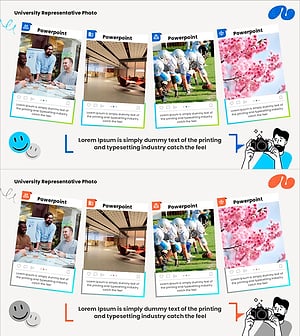 캠퍼스 라이프를 한눈에 보여주는 슬라이드 – 클러스터 다이어그램