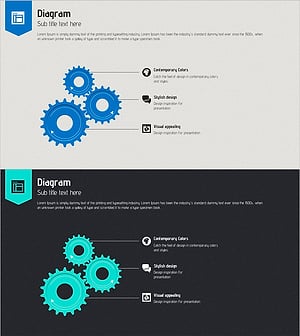 Online Presentation Template Diagram – Stylish Design and Service Composition