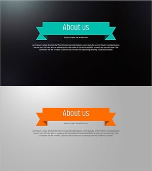 다섯가지 컬러 와이드 템플릿 – 회사 소개를 위한 프레젠테이션