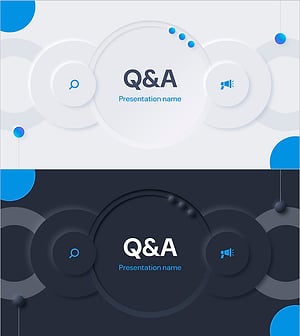 질의응답 글래스모피즘 슬라이드