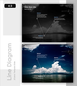 연결된 3가지 요소를 조화롭게 표현한 슬라이드