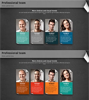 레인보우 페이퍼 템플릿 맨파워 – 전문 팀 소개