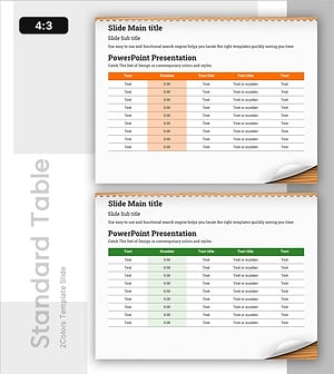 수익성 높은 현금흐름표에 효과적인 노트 템플릿 테이블
