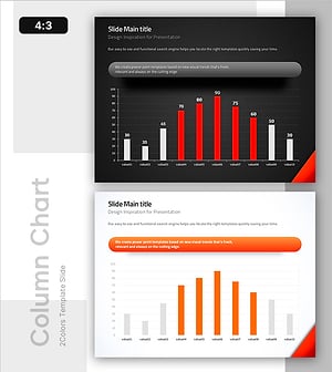 세로형 일반 막대 차트 – 명확한 성과 분석