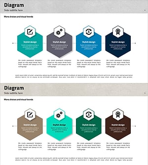 트라이앵글 패턴 템플릿 다이어그램 – 사업 추진 전략을 위한 시각화