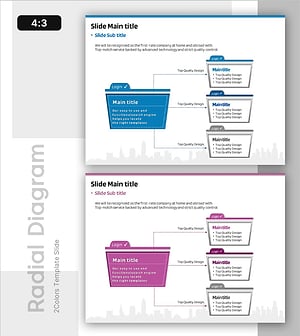 폴더 모양 확산 다이어그램 – 사업 비전과 전략 소개