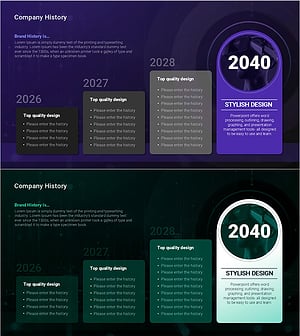 AI 도약 연혁 – 회사 역사 다이어그램