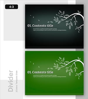 트리 일러스트 템플릿 간지 Section Divider – Growth & Connection