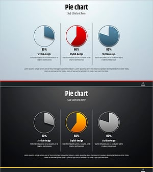 무료 심플 원형 템플릿 파이차트 – 시장 및 제품 현황