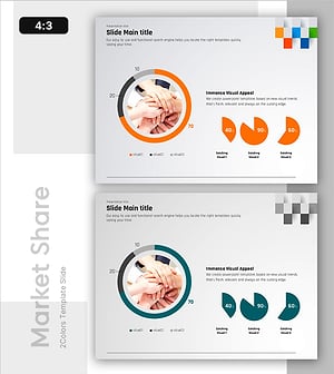 시장 목표 및 현황 차트 – 시각적으로 매력적인 분석