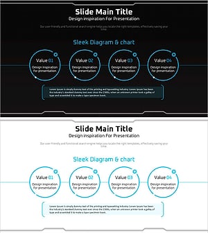 기하학 무늬 와이드 피피티 다이어그램 – 제품 소개와 운영 계획