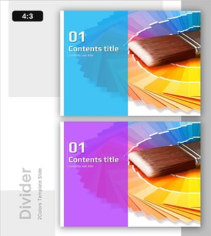 컬러 드로잉 미술 템플릿 간지 – 예술적 감성을 담은 슬라이드