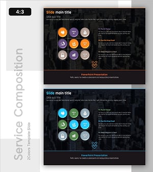 금융 서비스 구성내용 슬라이드 – 효과적인 마케팅 전략