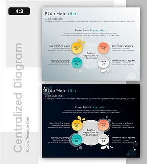 꽃피는 아이디어 – 사업 비전과 전략을 담은 다이어그램 프레젠테이션